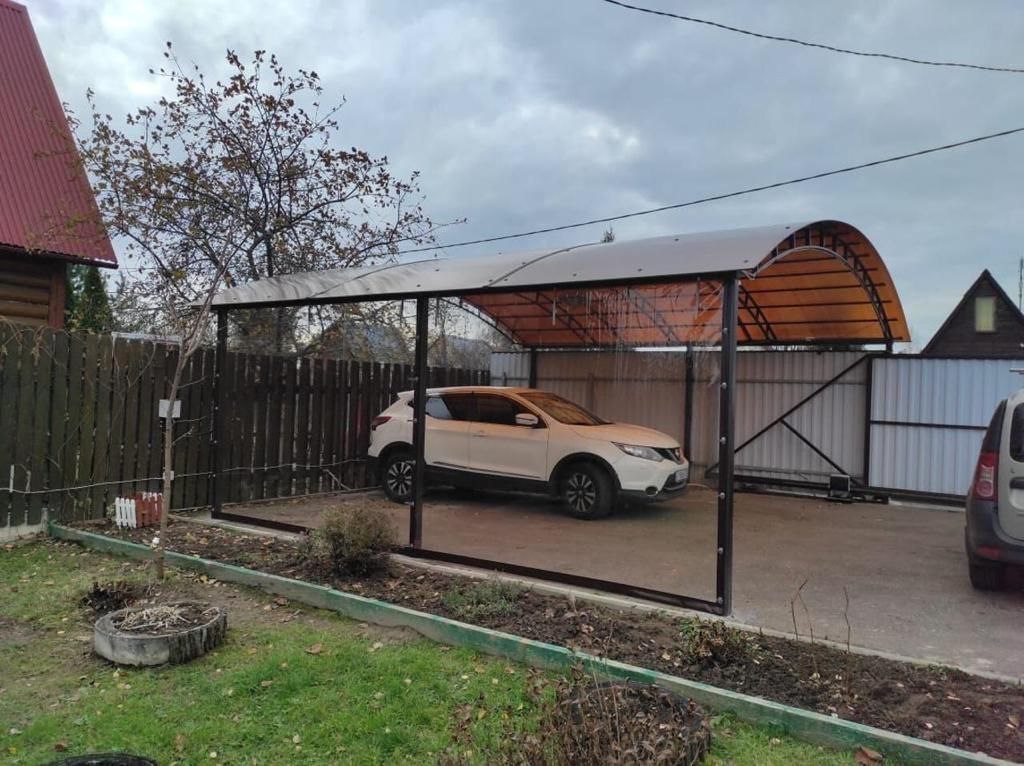 Прозрачные шторы ПВХ для навеса под автомобиль в Льгове